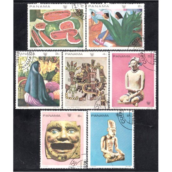 Panama 502/08 1968 Artes americanas usados Panama 502/08 1968 Artes americanas usados