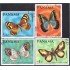 Panama 471/74 1968 Mariposas Butterflies usados