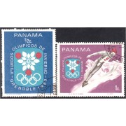 Panama 469/70 1968 X Juegos Olímpicos de Invierno Grenoble usados Panama 469/70 1968 X Juegos Olímpicos de Invierno Grenoble usados
