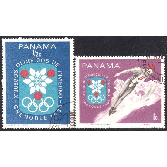 Panama 469/70 1968 X Juegos Olímpicos de Invierno Grenoble usados Panama 469/70 1968 X Juegos Olímpicos de Invierno Grenoble usados