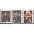 Panama 446/48 1967 Pinturas de Rembrand Gainsborough e Ingres usados