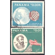 Panama 443/44 1967 Julio Verne usados Panama 443/44 1967 Julio Verne usados