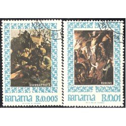 Panama 440/41 1967 Pinturas de Tiepolo Rubens usados Panama 440/41 1967 Pinturas de Tiepolo Rubens usados