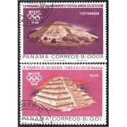 Panama 438/39 1967 Pirámides usados Panama 438/39 1967 Pirámides usados