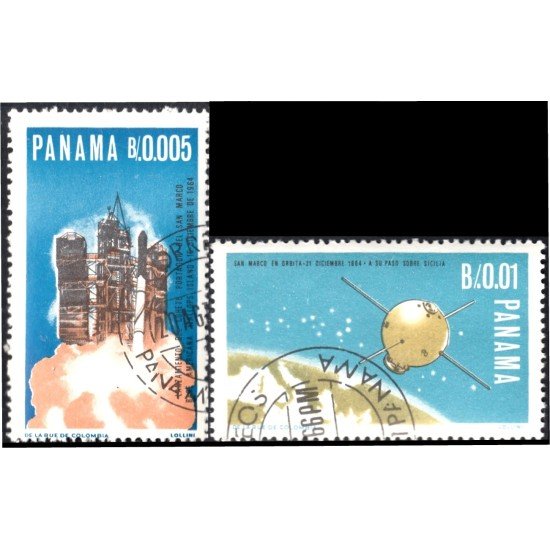 Panama 432/33 1967 Satélites italianos usados Panama 432/33 1967 Satélites italianos usados