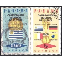 Panama 428/29 1967 Campeonato Mundial de Fútbol usados Panama 428/29 1967 Campeonato Mundial de Fútbol usados