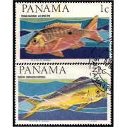 Panama 421/22 1967 Peces Fishes usados Panama 421/22 1967 Peces Fishes usados