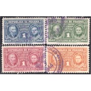Panama 241/44 1943 Pedro Curie y Marie Curie usados Panama 241/44 1943 Pedro Curie y Marie Curie usados
