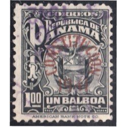 Panama 144 1924 Serie Antigua Escudo usados