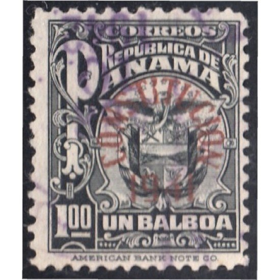 Panama 144 1924 Serie Antigua Escudo usados Panama 144 1924 Serie Antigua Escudo usados