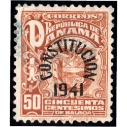 Panama 228G 1941 Nueva Constitución Escudo usados Panama 228G 1941 Nueva Constitución Escudo usados
