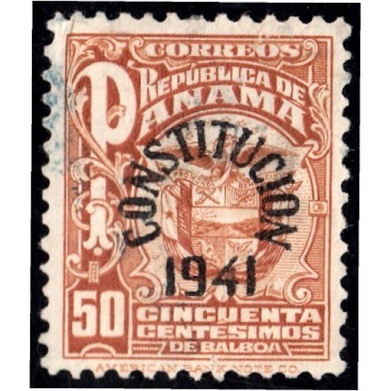 Panama 228G 1941 Nueva Constitución Escudo usados Panama 228G 1941 Nueva Constitución Escudo usados