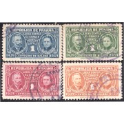 Panama 211/14 1939 Pedro Curie y María Curie usados Panama 211/14 1939 Pedro Curie y María Curie usados