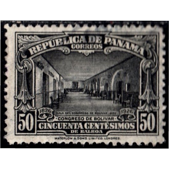 Panama 156 1926 Sala del Congreso de Bolívar usados Panama 156 1926 Sala del Congreso de Bolívar usados