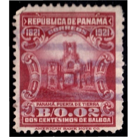 Panama 123 1921 Puerta de Tierra usados
