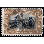 Panama 117 1915/20 El vapor Cristóbal en la exclusa de Gatún usado