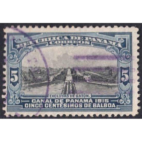 Panama 112 1915/20 Exclusas de Gatún usados