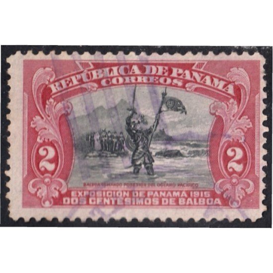 Panama 109 1915/20 Balboa tomando posesión del océano Pacífico usados Panama 109 1915/20 Balboa tomando posesión del océano Pacífico usados
