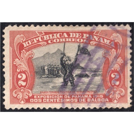 Panama 109a 1915/20 Balboa tomando posesión del océano Pacífico usados Panama 109a 1915/20 Balboa tomando posesión del océano Pacífico usados