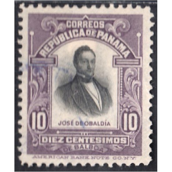 Panama 103 1909/17 José de Obaldía usados Panama 103 1909/17 José de Obaldía usados