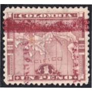 Panama 24aA 1903/04 Mapa de Panamá usados