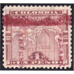 Panama 24aA 1903/04 Mapa de Panamá usados Panama 24aA 1903/04 Mapa de Panamá usados