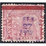 Panama 14A 1903/04 Mapa de Panamá usados