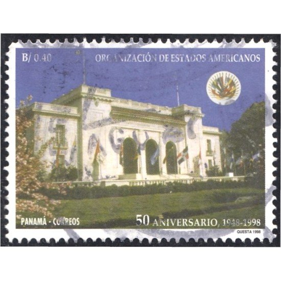 Panama 1167 1998 50 Aniversario de la Organización de Estados Americanos usados Panama 1167 1998 50 Aniversario de la Organización de Estados Americanos usados