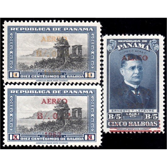 Panama A- 112/14 1952 Fuerte de la Gloria Portobello Ernesto Lefevre MNH Panama A- 112/14 1952 Fuerte de la Gloria Portobello Ernesto Lefevre MNH