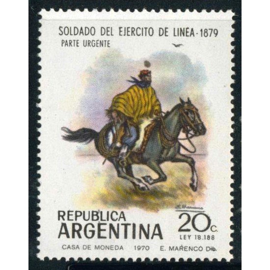 FAU3/S Argentina  Nº 873  Día del Ejército  MNH