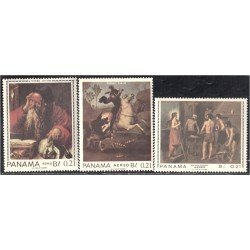 Panama A- 421/23 1967 Pinturas de Diürer Rafael y Velázquez MNH Panama A- 421/23 1967 Pinturas de Diürer Rafael y Velázquez MNH