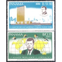 Panama A- 419/20 1967 John Kennedy ONU Astronáutica MNH Panama A- 419/20 1967 John Kennedy ONU Astronáutica MNH