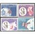 Panama A- 415/18 1967 Julio Verne Satélites MNH