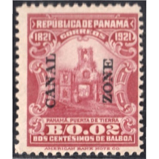 Panamá Zona Canal 44 1921 Puerta de Tierra MNH Panamá Zona Canal 44 1921 Puerta de Tierra MNH