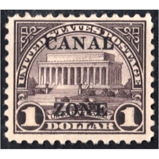 Panamá Zona Canal 76A 1924/26 Memorial Lincoln MH