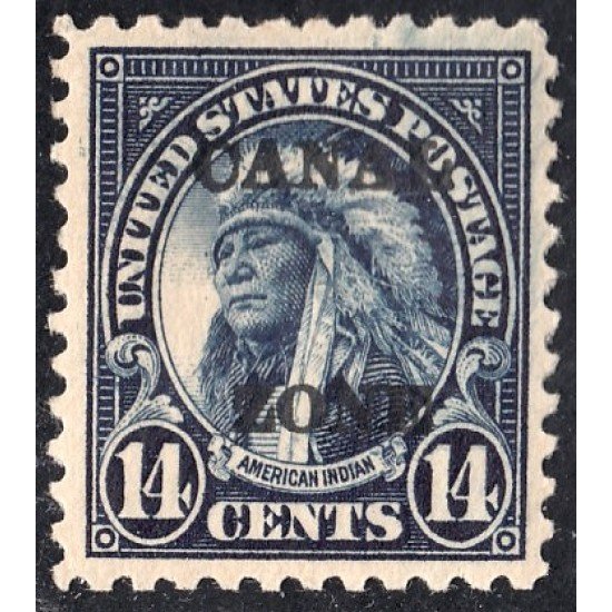 Panamá Zona Canal 70B 1924/26 Indio Americano MH Panamá Zona Canal 70B 1924/26 Indio Americano MH