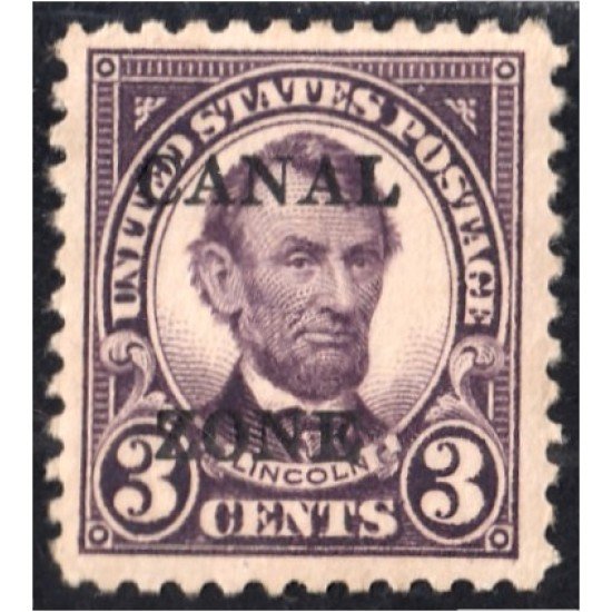 Panamá Zona Canal 66A 1924/26 Abraham Lincoln MH Panamá Zona Canal 66A 1924/26 Abraham Lincoln MH