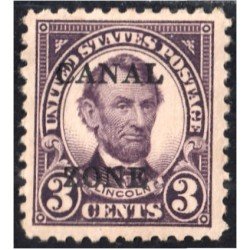 Panamá Zona Canal 66A 1924/26 Abraham Lincoln sin goma Panamá Zona Canal 66A 1924/26 Abraham Lincoln sin goma
