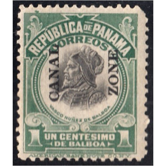 Panamá Zona Canal 50 1923 Vasco Nuñez de Balboa sin goma Panamá Zona Canal 50 1923 Vasco Nuñez de Balboa sin goma