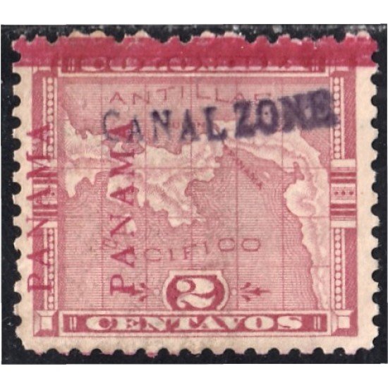 Panamá Zona Canal 2 1904 Mapa sin goma Panamá Zona Canal 2 1904 Mapa sin goma