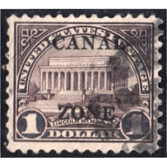 Panamá Zona Canal 76A 1924/26 Memorial Lincoln usados Panamá Zona Canal 76A 1924/26 Memorial Lincoln usados