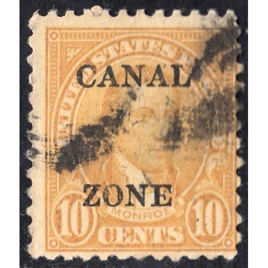 Panamá Zona Canal 68A 1924/26 James Monroe usados Panamá Zona Canal 68A 1924/26 James Monroe usados