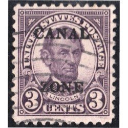 Panamá Zona Canal 66A 1924/26 Abraham Lincoln usados Panamá Zona Canal 66A 1924/26 Abraham Lincoln usados