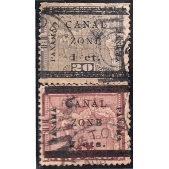 Panamá Zona Canal 16/17 1905 Mapa zona canal usados Panamá Zona Canal 16/17 1905 Mapa zona canal usados