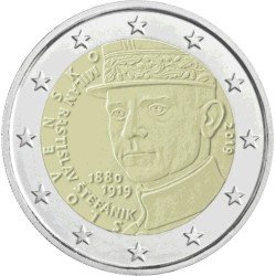 Eslovaquia 2019 2 € euros conmemorativos Milan Rastislav Štefánik Eslovaquia 2019 2 € euros conmemorativos Milan Rastislav Štefánik