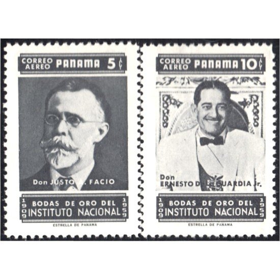Panama A- 208/09 1959 Justo Facio y Ernesto de la Guardia Instituto Nacional MH Panama A- 208/09 1959 Justo Facio y Ernesto de la Guardia Instituto Nacional MH