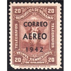 Panama A- 69 1942 Timbre de telégrafo MH