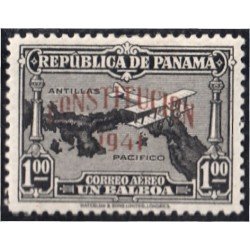 Panama A- 65 1941 Mapa Avión plane MH