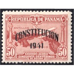 Panama A- 64 1941 Nueva Constitución Mapa MH