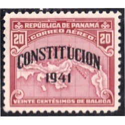 Panama A- 63 1941 Nueva Constitución Mapa MH